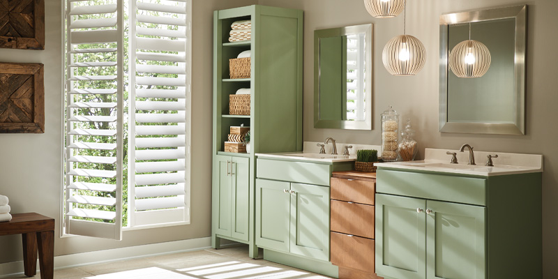 Bathroom featuring Bertch Cabinetry