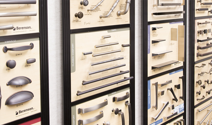 wall of hardware options